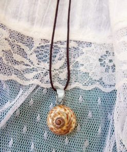 Spiral Shell Pendant Silver Handmade Sterling 925 Necklace Seashell Jewelry Beach Ocean Eco Friendly