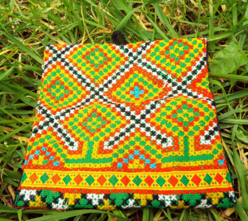 Tobacco Pouch Cotton Handmade Aztec Fabric Case Pocket Hand Stitched Hippie Boho καπνοθήκη