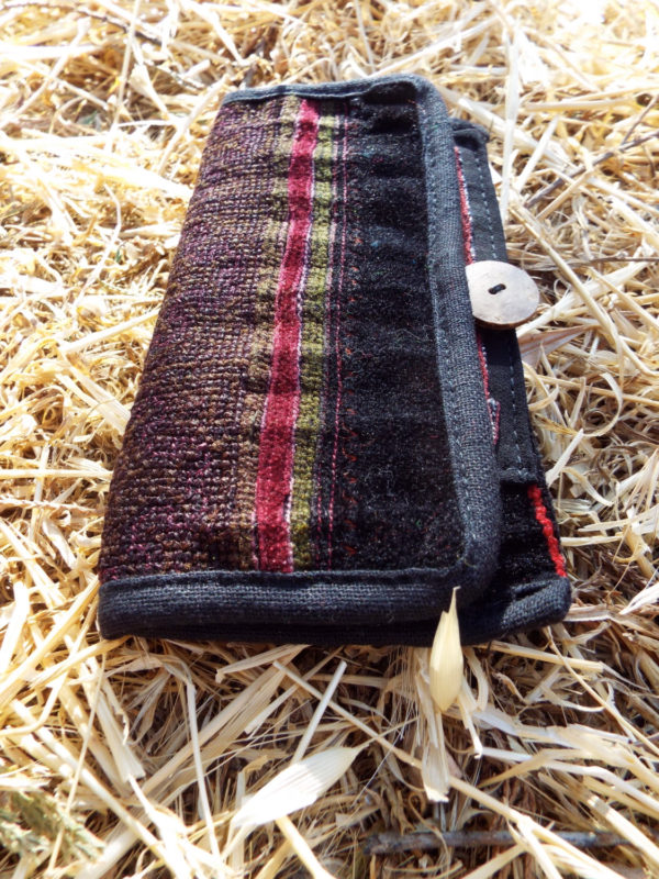 Tobacco Pouch Cotton Handmade Fabric Case Pocket Hand Stitched Hippie Boho
