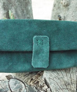 Tobacco Pouch Leather Case Handmade Genuine Suede Leather Smoking Rolling Cigarettes Pocket