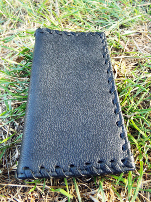 Tobaco Pouch Purse Vegan Leather Handmade Black Pouch Case Cruelty Free