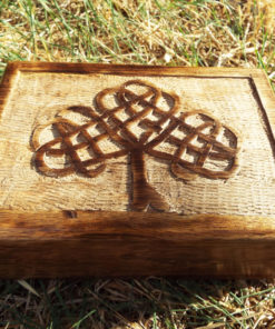 Tree of Life Celtic Box Chest Handmade Trinket Wood Mango Tree Eco Friendly Symbol Jewelry