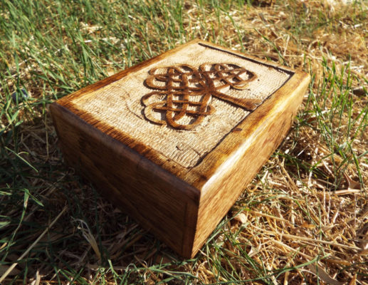 Tree of Life Celtic Box Chest Handmade Trinket Wood Mango Tree Eco Friendly Symbol Jewelry