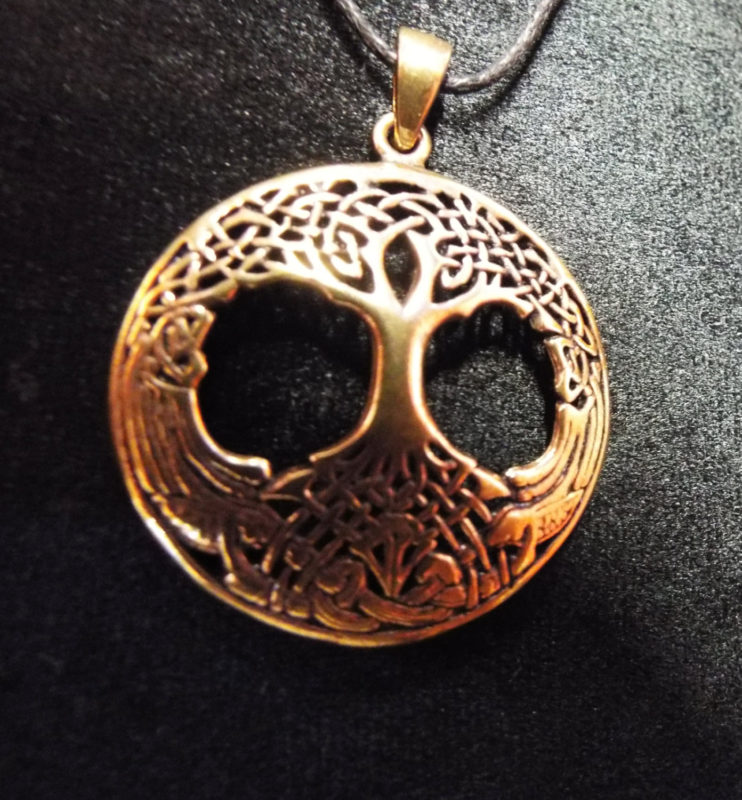 Tree of Life Pendant Celtic Knotted Necklace Handmade Bronze Symbol Jewelry