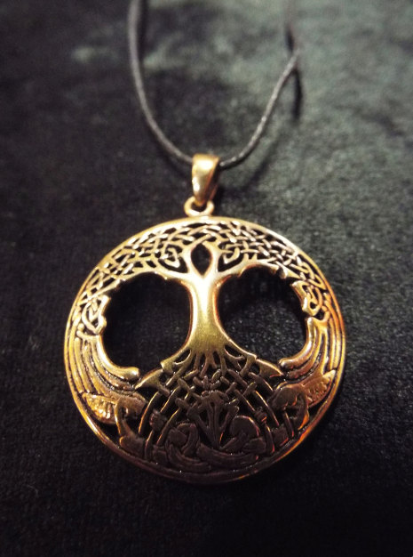 Tree of Life Pendant Celtic Knotted Necklace Handmade Bronze Symbol Jewelry