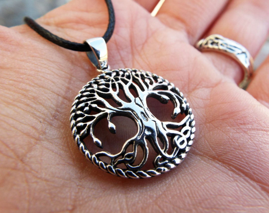 Tree of Life Pendant Silver Protection Handmade Celtic Sterling 925
