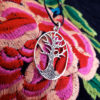 Tree of Life Pendant Silver Protection Handmade Sterling 925 Necklace Gothic Dark Jewelry Symbol Nature