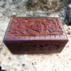 Triquetra Celtic Box Symbol Handmade Wooden Eco Friendly Indian Balinese Floral Trinket