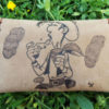 Lucky Luke Tobacco Pouch Leather Case Handmade Genuine Leather Smoking Rolling Hand Painted Cigarettes Pocket