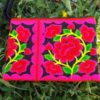 Wallet Handmade Purse Flower Pouch Floral Pure Cotton Hippie Bohemian