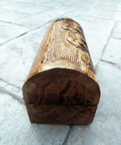 Elephant Box Indian Balinese Hindu Ganesha Mango Tree Wood Handmade Carved Animal Symbol Trinket Jewelry Chest