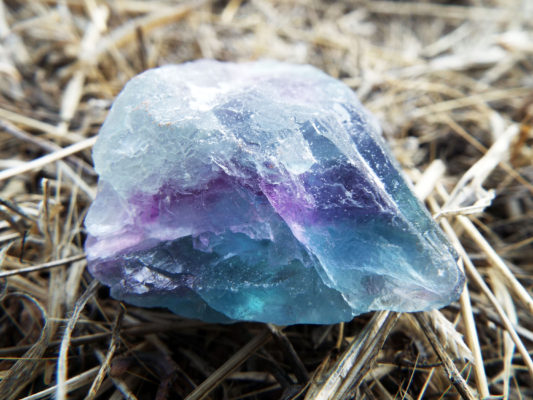 Fluorite Rough Gemstone Solid Faceted Rock Untouched Spiritual Healing