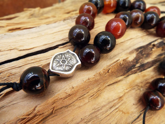 Komboloi Greek Worry Beads Carnelian Agate Prayer Beads Rosary Beads Turkish Tasbih Handmade Gemstone