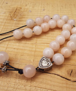 Komboloi Greek Worry Beads Pink Alabaster Prayer Beads Rosary Beads Turkish Tasbih Handmade Gemstone