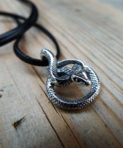 Snake Pendant Silver Handmade Necklace Sterling 925 Jewelry