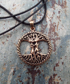 Tree of Life Love Pendant Handmade Necklace Celtic Jewelry Symbol Copper