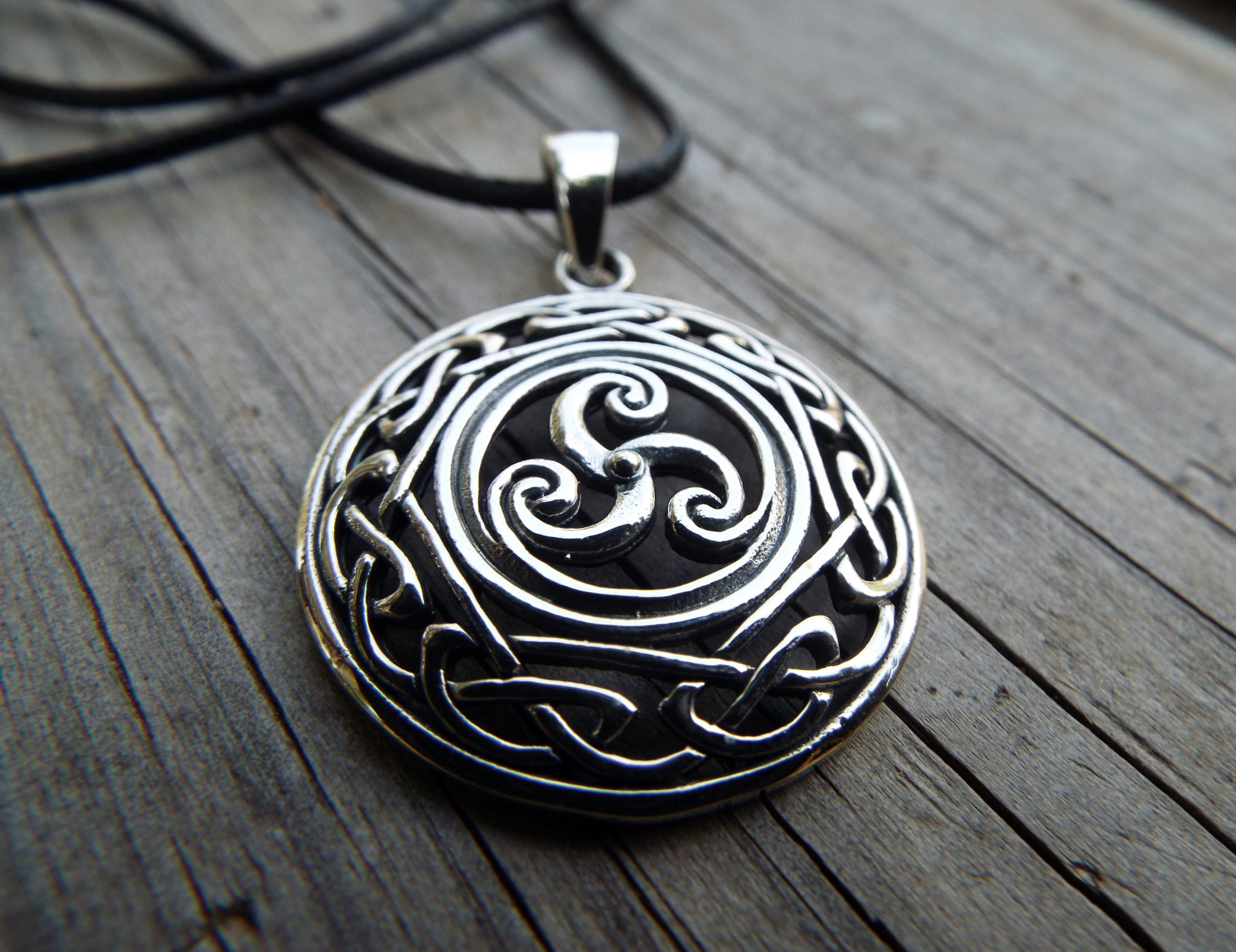 Pendant Chain Triskel Pendant Celtic Pendant Silver Pendant Popular Jewelry Breton Pendant Celtic Jewelry Spiritual Pendant